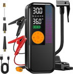 Jump Starter with Air Compressor,5500A Portable Car Battery Booster(All Gas & 10L Diesel) with 150PSI Cordless Auto Tire