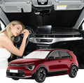 Windshield Sunshade for Kia NIRO 2017-2022 Sun Shade Car Windshield Accessories Upgrade 4 Layers Blocks UV Rays Custom Fit EV9 240T Car Window Shades Front Windshield Keep Cool Foldable