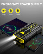 Car Jumper Starter 4000A Battery Jump Starter Portable (Engine Up to 7.0L Gas / 5.5L Diesel) 12V Car Battery Charger LED