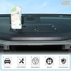 Aunginsy Center Console Dash Storage Organizer Tray with Phone Holder Compatible with Toyota Tundra/Sequoia 2022-2026, Car Dashboard Multi-Functional Mobile Phone Mount Storage Box Insert Accessories