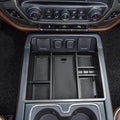 EDBETOS Center Console Organizer Tray Compatible with 2014-2018 Chevy Silverado/GMC Sierra 1500 Accessories 2015-2019 Silverado/Sierra 2500HD/3500HD Compartment Storage,Full Console w/Bucket Seat ONLY