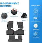 Nilight TPE Floor Mats for Mitsubishi Outlander 2014 2015 2016 2017 2018 2019 2020 2021,All Weather Custom Fit Heavy Duty Floor Liners