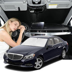 Windshield Sunshade for Mercedes E-Class Sedan 2010-2016 Sun Shade Car Windshield Accessories Upgrade 4 Layers Blocks UV Rays Custom Fit E-Class 240T Keep Cool Foldable