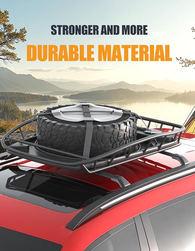 KINGGERI 300lbs Roof Rack Cross Bars Compatible with Buick Enclave 2018-2024 (with Flush Side Rails), Heavy Duty Aluminum Roof Rails Crossbars Luggage Cargo Carrier Rooftop Car SUV Black Accessories