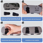 Evankin Universal Car Accessories Car Sun Visor Glasses Holder,Car Sun Visor Organizer Sunglasses Holder Clip On Sun Visor Secure Clip for Sunglasses