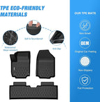 Nilight TPE Floor Mats for Chevy Equinox GMC Terrain (Fuel Model Only) 2025 2026 All Weather Custom Fit Heavy Duty Floor Liners
