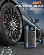 Car Battery Charger Jump Starter with Air Compressor, 4500A Jumper Box for Car Battery Portable Booster Jump Pack, 12V