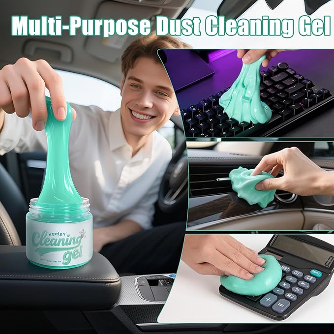 ASFSKY Car Cleaning Gel (Aromatherapy aroma) Dust Cleaning Putty Universal Car Interior Cleaner Keyboard Dust Remover Car Sli
