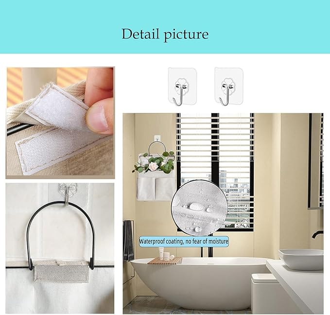 4pcs Wall Hanging Storage Bag,Wall Hanging Organizer bags with Pockets, Wall Organizer Storage for Dormitory Bathroom Bedroom