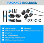Spring Style Rail Mount Ice Scratcherss Compatible with Ski-Doo Summit 600 800R 850 2008-2020,Replace# 860201140, 860201761