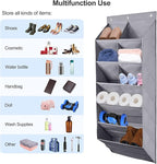 FENTEC 2 Pack Over the Door Shoe Organizer, Hanging Shoe Organizer, 6-Tier Large Deep Pockets Door Shoe Rack with 3 Hooks Sho