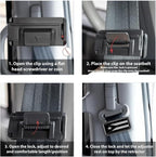 2PCS Puerto Rico Flag Car Seatbelt Adjuster car Universal Car Seat Belt Pads Cover for More Comfortable Driving, Seat Belt Shoulder Strap