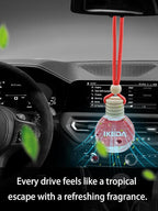 Ikeda Car Air Freshener: Hanging Car Smell Air Freshener | 10ml Hanging Car Perfume | Long Lasting Fragrance | Strong Scents 