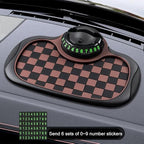 Multifunction Car Anti-Slip Dashboard Mat Sunglasses Holder Rotatable Anti Skid Car Dashboard Pad with Temporary Parking Numb