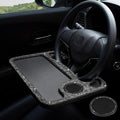 eing Bling Auto Steering Wheel Desk, Laptop,Tablet, Notebook Car Travel Table, Food Eating Hook On Steering Wheel Tray, for Constant Travelers, Fits Most Vehicles Steering Wheels,Black