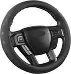 GIANT PANDA Car Steering Wheel Cover for Ford - F150 F250 F350 Expedition, (15.5-16 inches - Black)