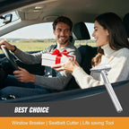 Car Window Breaker, Automotive Safety Hammer With Seatbelt Cutter, 3-in-1 Emergecy Escape Tool Car Metal Window Breaker Seatb