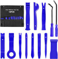 GOOACC 13PCS Nylon Trim Removal Tool Set for Bumper Fastener Rivet Clips Car Clip Panel Audio Video Dashboard Dismantle Blue