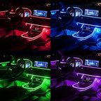 Interior Car LED Strip Lights with Wireless APP and Remote Control, RGB 5 in 1 Ambient Lighting Kits with 236 inches Fiber Optic, 16 Million Colors Car Neon Lights, Sync to Music