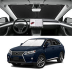 Custom Fit Windshield Sun Shade for Lexus RX 2010-2015, Blocks UV & Heat, Front Window Sunshade Accessories, Easy Fold & Store Keep Your Car Cooler