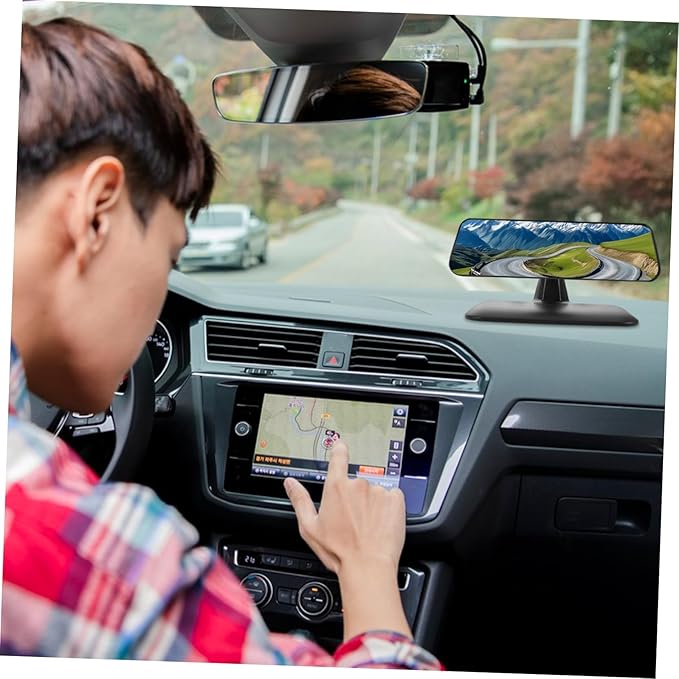 Rear View Mirror Dash Cam Mount Sturdy Camera Holder for Secure Installation Plastic Design Compatible Various Car Models Performance for Clear