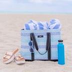 SCOUT Original Deano Tote Large - Durable Lightweight Open Top Beach, Pool & Lake Bag, Inside Zip Pocket, Folds Flat