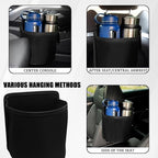 Car Cup Holder Expander for Car Seat Side, Multifunctional Hanging Storage Bag for Water Bottle Cup and Drink at Back Seat, Large Waterproof Oxford Cloth Hanging Cup Holder Organizer Tray
