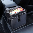 2 Pcs Large Size Car Backseat Organizer with 1 Pcs Trash Garbage Bag, Clear Screen Tablet Holder and 9 Storage Pockets,Foldable Seat Back Protectors for Toys Drinks Book ,Travel Accessories (Black)