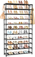 VILICK 11 Tiers Tall Wide Shoe Rack 55 Pairs Large Capacity Sturdy Durable Shoe Rack for Closet Metal Shoe Organizer Shelf wi