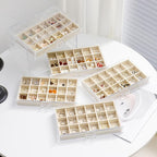 YUFONG Jewelry Organizer with 5 Drawers Clear Acrylic Earring Display Case Velvet Jewelry Storage Box Display Holder for Earr