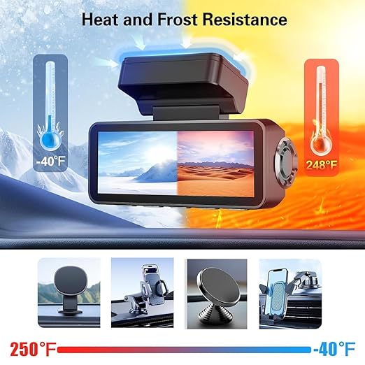 4 Pack Adhesive Pads for Dash Cam Mount, Square 2.84"×1.42" Heat Resistant Double Sided Mounting Sticker Tape for for Dash/Camera/GPS/Ipad/Car Phone Sucker Holders