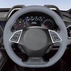 MEWANT Hand Sewn 3D Style Steering Wheel Cover Wrap for Chevrolet Camaro 2017-2022 Steering Wheel Accessories for Chevrolet Camaro 2017-2022