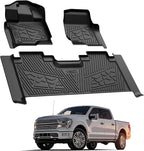 LASFIT Floor Mats for 2015–2026 Ford F-150 SuperCab Carpet Floor, Custom Fit F150 Super Cab TPE Floor Liners All Weather Protector, Full Caverage Professional Protection Waterproof & Easy Clean