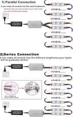 LED Window Lights Storefront Lights for Business Upgraded LED Modules Waterproof Store Decorative Light for Advertising Letter Signs Lightbox RGB 120 Pieces 3 LED Strip Light 60 FT