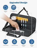 JOYTUTUS Steering Wheel Tray, Car Multifunctional Laptop Desk, Car Office Bag, Back Seat Headrest Table for Eating, Fit for Small sedan and Small SUV, Like the Honda Civic, Honda CR-V, etc.