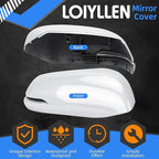 Passenger Side Mirror Cover Replacement for Honda CRV 2017 2018 2019 2020 2021 2022 - Right Side Mirror Covers, Rear View Mirrors Cap Accessories With Lamp, White
