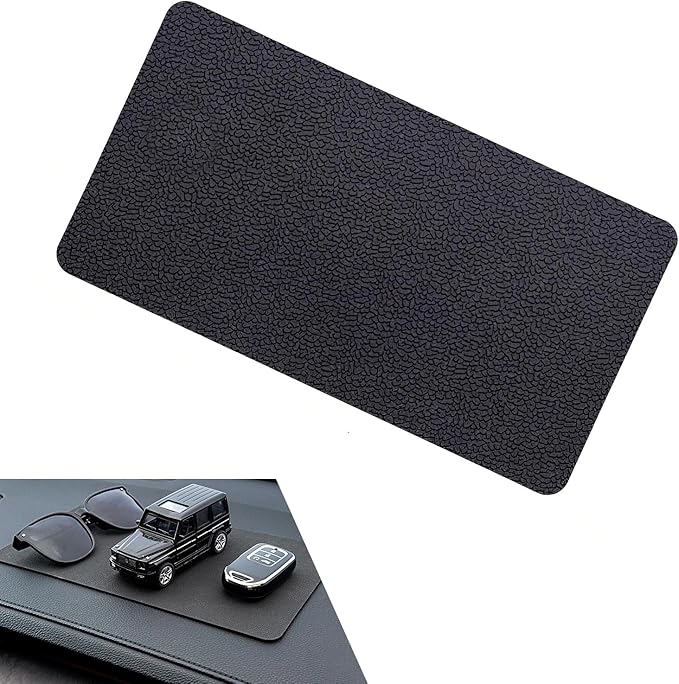 Car Dashboard Anti-Slip Pad, 10.7" x 5.9" Non-Slip Heat Resistant Dash Mat, Multifunctional Adhesive Dashboard Pad for Cell P