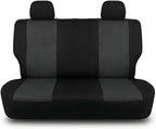 FH Group Automotive Rear Car Seat Covers for SUV, Trucks, Sedan and More - Universal Fit Front High Back & Rear Solid Bench D