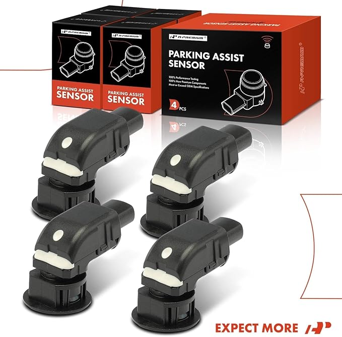 A-Premium 4-PC Front and Rear Outer Reverse Backup Parking Assist Sensor Compatible with Select Toyota Models - Sienna 2006 2