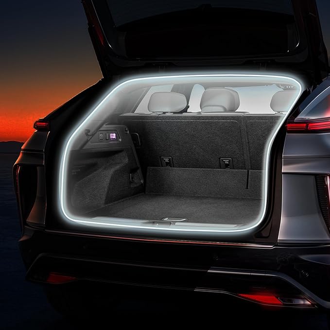 HOLDCY Car LED Strip Lights - Trunk Cargo Ambient Lighting, White 6000K, 177.16 inches Flexible Cuttable LED Light Strip, Easy Install, Waterproof, Universal Fit for Car Trunks, SUVs, and Vans