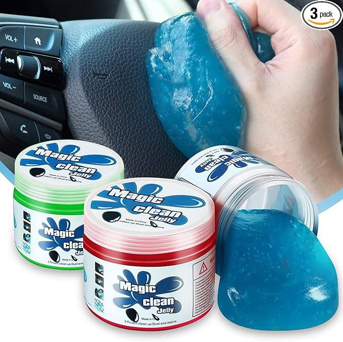 Auto Dynasty 2024 Universal Home/Office Keyboard/Interior Car Air Vent Auto Detailing Car Slime Cleaner Dust Cleaning Removal