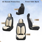 Coverado Front Seat Covers, Car Seat Covers Front Seats, Leather Seat Covers for Cars, Automotive Seat Covers Car Seat Protec