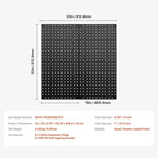 VEVOR Metal Pegboard Panels, 32" x 16" Pegboard, 2 Panels, Heavy Duty Steel Peg Board Wall Organizer, for Living Room Garage 