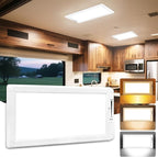 RV Lights Interior,3 Color RV LED Super Bright Fixture,12V RV Ceiling Dome Light with ON/Off Dimmable Switch Energy Saving for RV/Camper/Car/Trailer/Boat