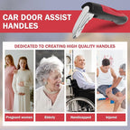 Car Handle Assist for Elderly, 2 Pack Handicap Car Door Assist Handle 3 in 1 Multifunction Portable Car Assist Handle for Saf