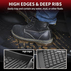 LASFIT Floor Mats Fit for Lexus 2026 2025 2024 2023 2022 NX/NX250/NX350 (Not for Hybrid), All Weather Car Mats for Lexus NX 250/NX 350/NX 350 F Sport TPE Heavy Duty Floor Liners,Front & Rear Rows