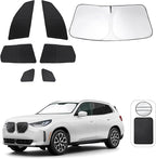 Windshield Sun Shade Car Windshield Foldable Full Windows Coverage Custom Fit for BMW X3 2025 2026 Accessories Car Window Shades Block Sun UV Rays 7PCS