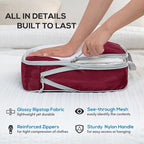 Compression Packing Cubes, 7 Set Packing Cubes for Travel Compression, Lightweight Compressible Package Organizer for Carry O