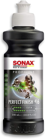 SONAX Perfect Finish 250ml | Scratch and Swirl Remover Polish | Machine Polish | Paint Correction Polish | High Gloss | Black Paint Polish | No Fillers Paint Correction | 8.45 fl. Oz
