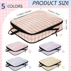 5 Pack Compression Packing Cubes for Travel Space Saving Cubes Luggage Organizer for Suitcase(Plaid,S)